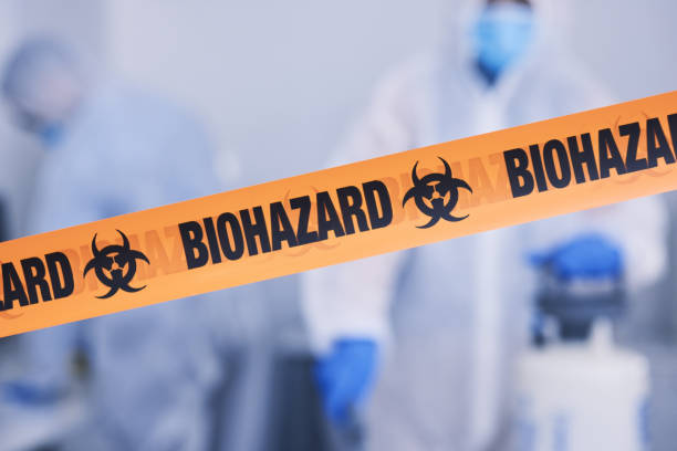 Professional Biohazard Cleanup technician working in Cascade, ID